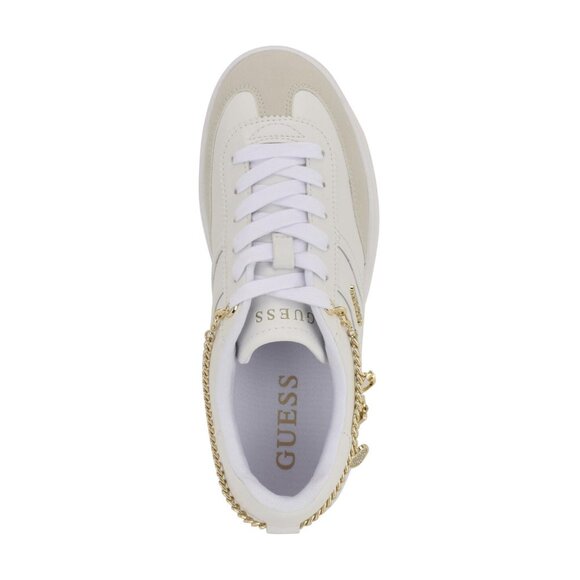 Guess Womens Charm Chain Naoko Sneaker GWNAOKO3 White 9M - Picture 11 of 12